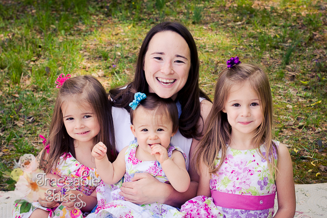 Mommy & Me with Three Sweet Little Girls
